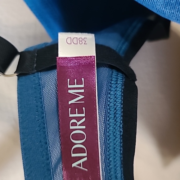 Adore Me blue and black bra 38dd - Picture 3 of 3